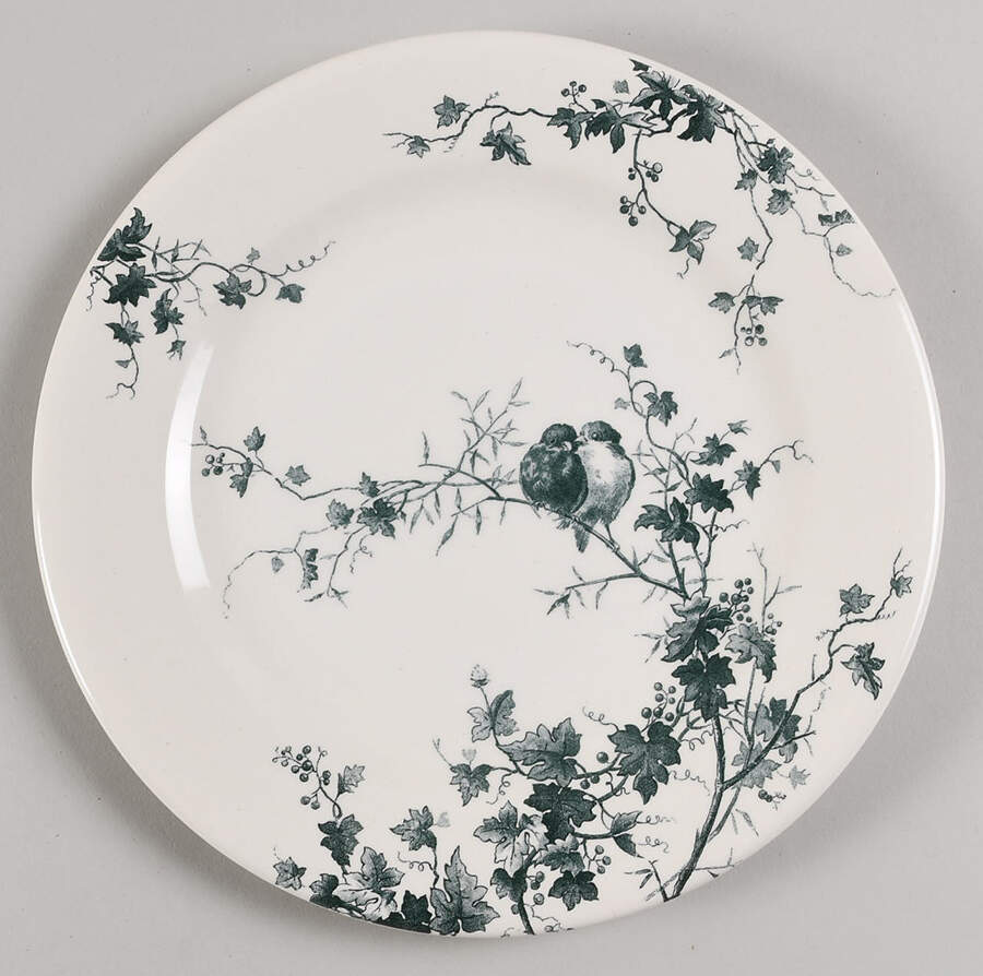 Les Oiseaux Salad/Dessert Plate by Faiencerie De Gien-1
