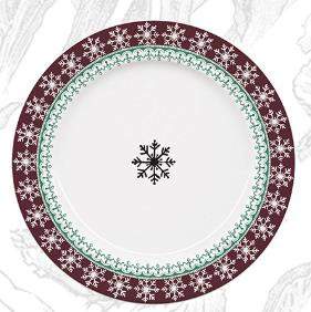 Scandinavian Winter Coaster by Faiencerie De Gien-1