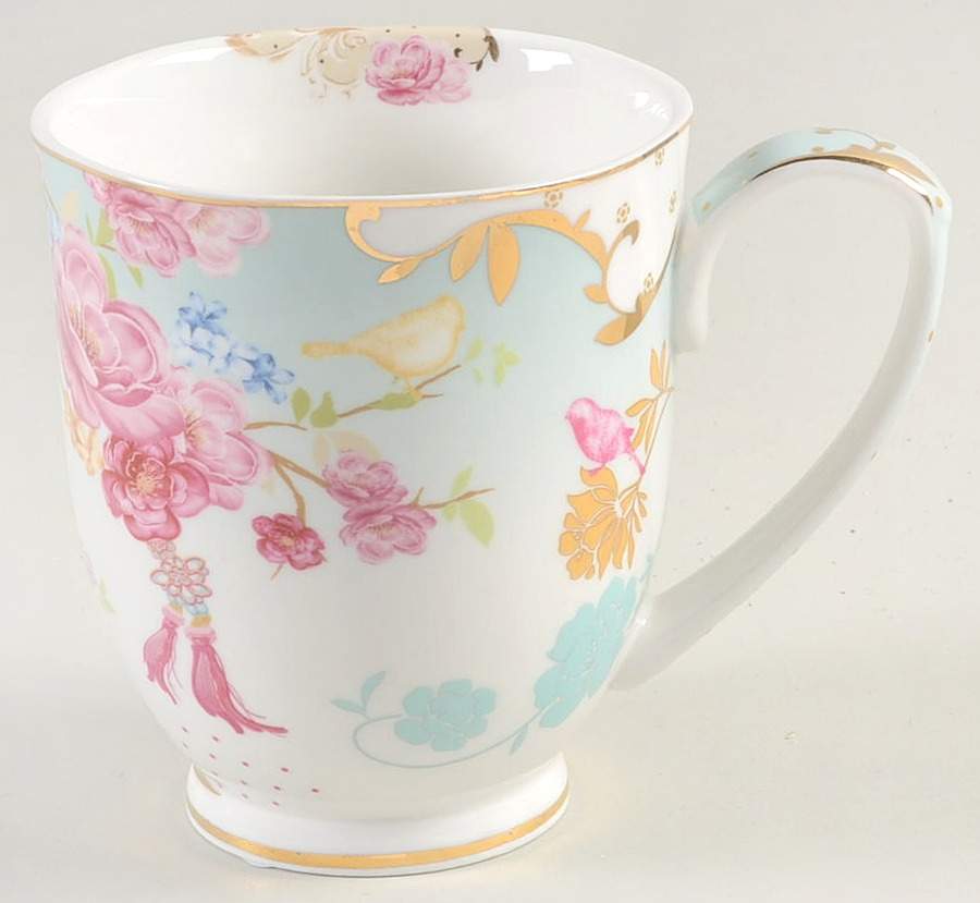 Pink Rose Dots Mug by Grace's Teaware-1