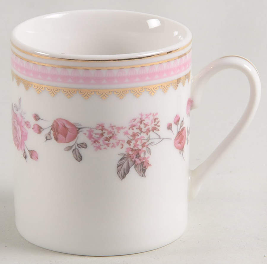 Pink Rose (Pink Band) Espresso Cup by Grace's Teaware-1