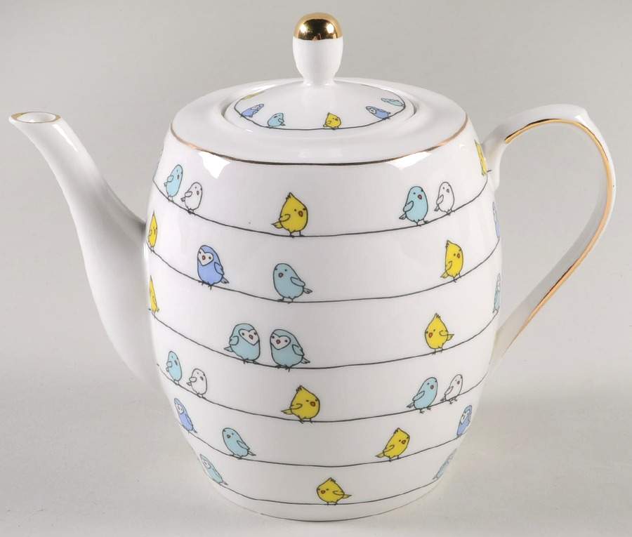 Bird Friends Teapot & Lid by Grace's Teaware-1