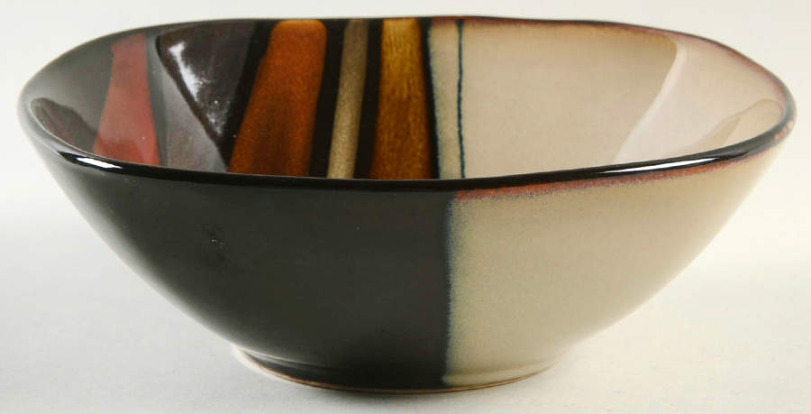 Matrice Red Soup/Cereal Bowl by Gibson Designs-1