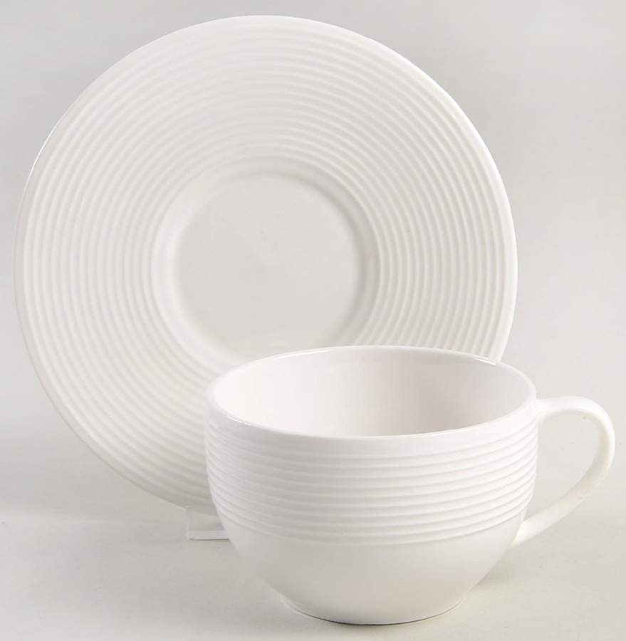 Regent Street Flat Cup & Saucer Set by Gibson Designs-1