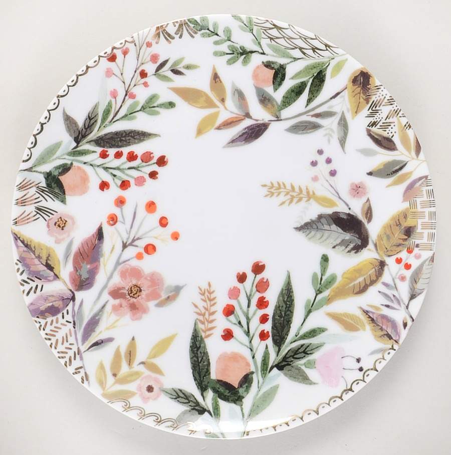 Forest Leaves Salad Plate by Grace's Teaware-1