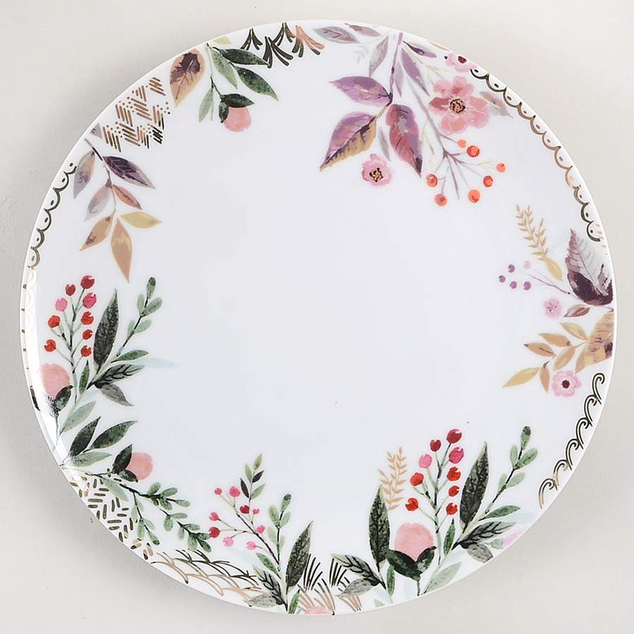 Forest Leaves Dinner Plate by Grace's Teaware-1