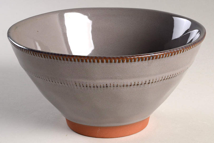 Terranea Grey Soup/Cereal Bowl by Gibson Designs-1