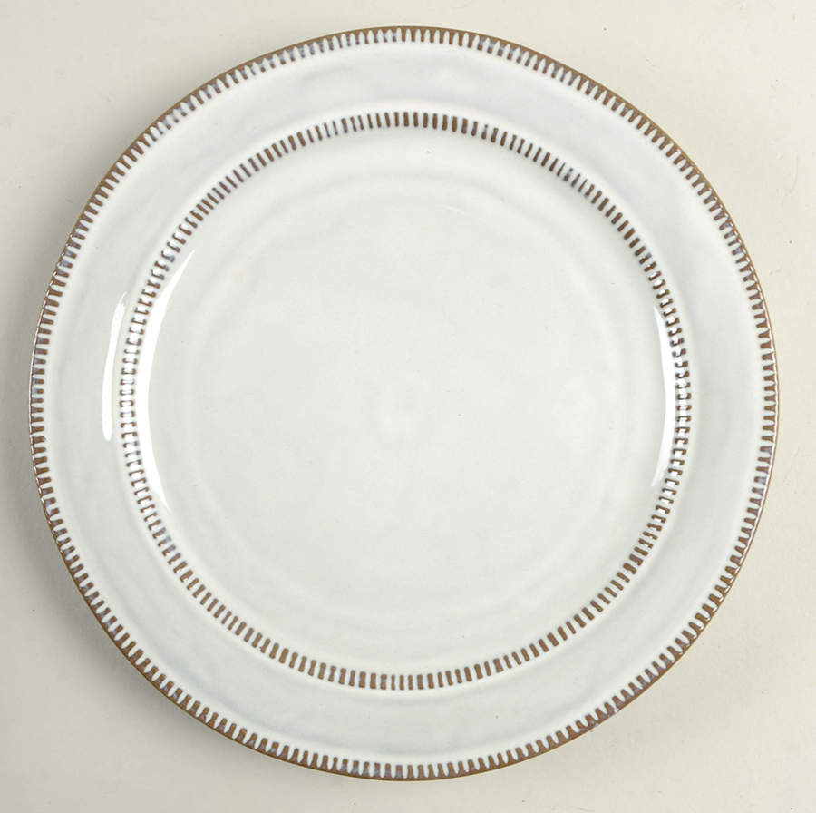 Terranea White Salad/Dessert Plate by Gibson Designs-1