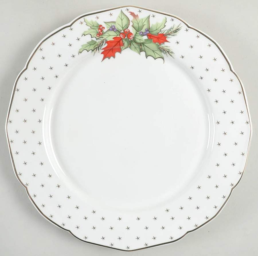 Holly Dots Salad Plate by Grace's Teaware-1