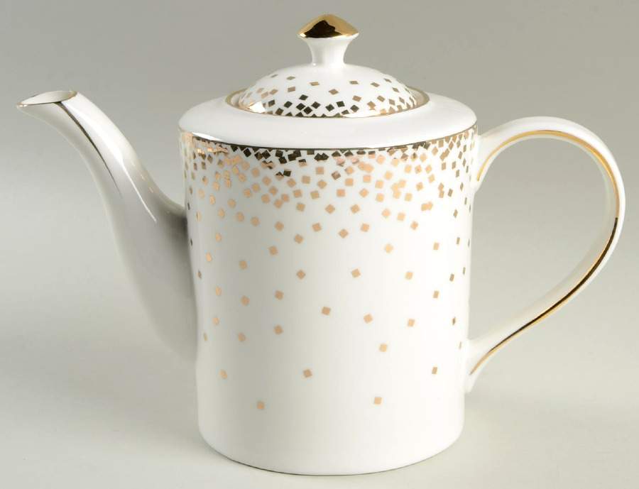 Gold Square Confetti Teapot & Lid by Grace's Teaware-1
