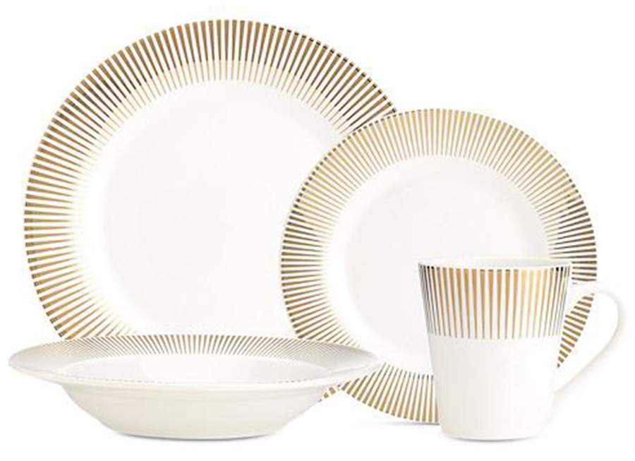 Ravi Gold Dinner Plate by Godinger-1