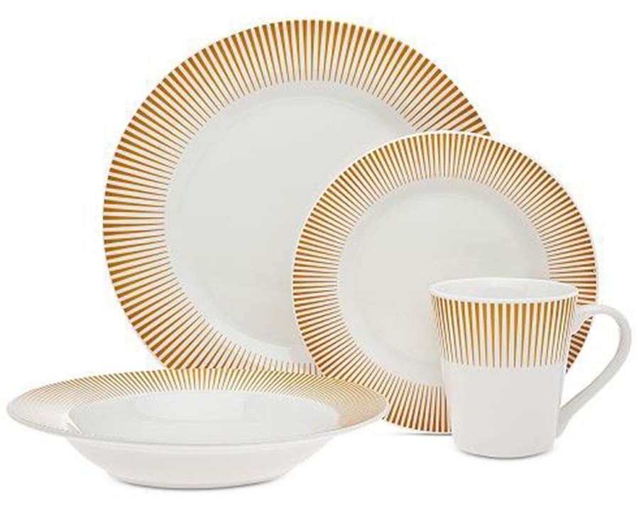 Ravi Amber Dinner Plate by Godinger-1