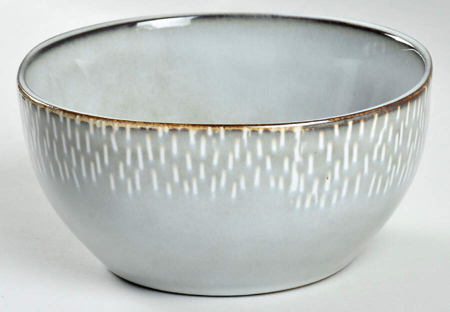 Matisse Grey Square Soup/Cereal Bowl by Gibson Designs-1