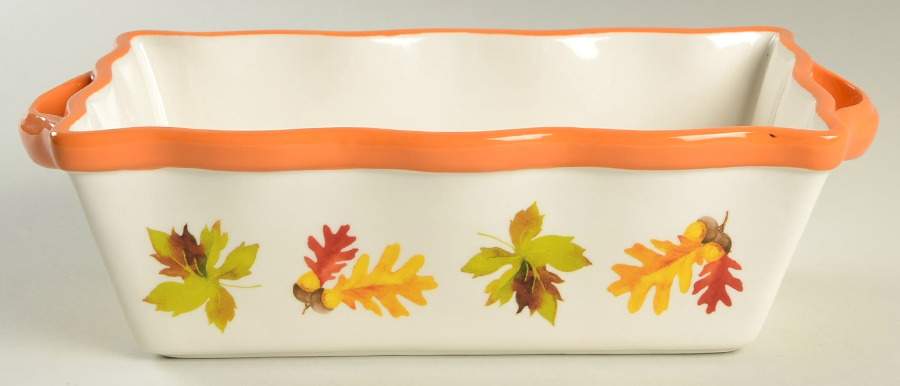 Autumn Leaves Loaf Pan by Grace's Teaware-1