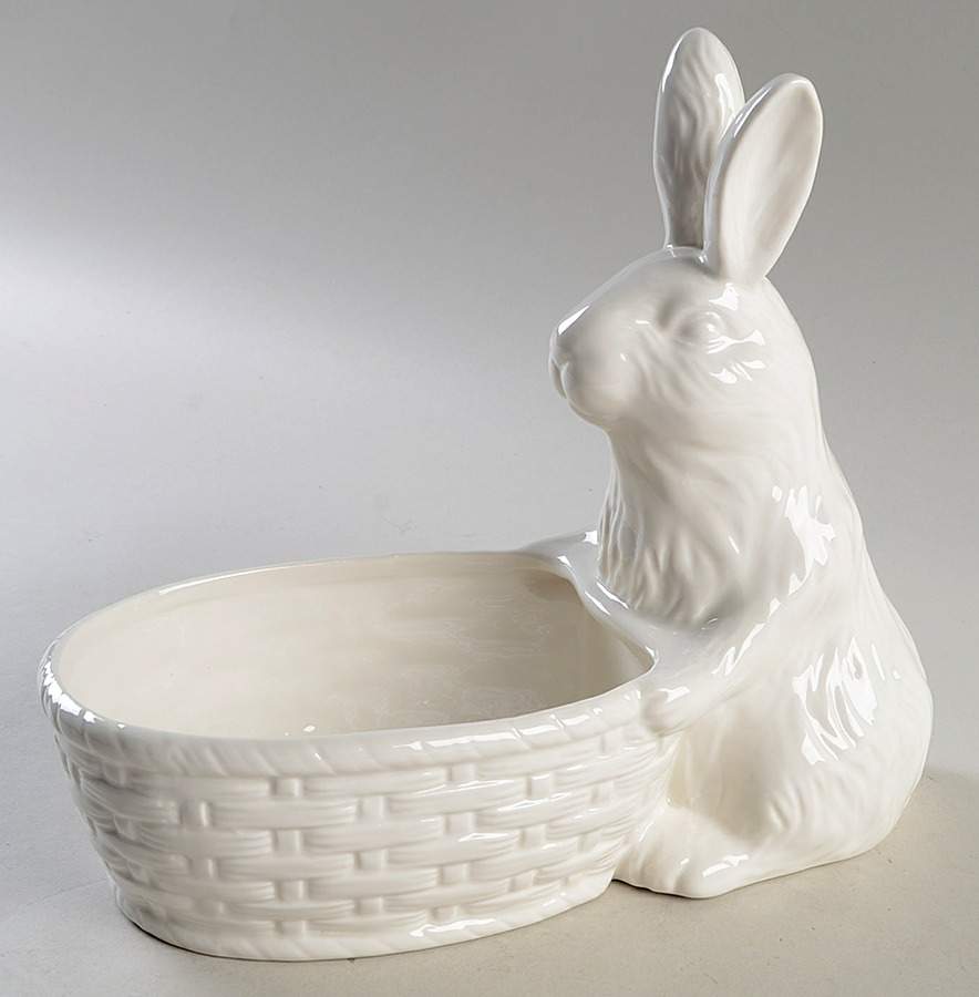 Bunny (Figural) Basket Bowl by Grace's Teaware-1