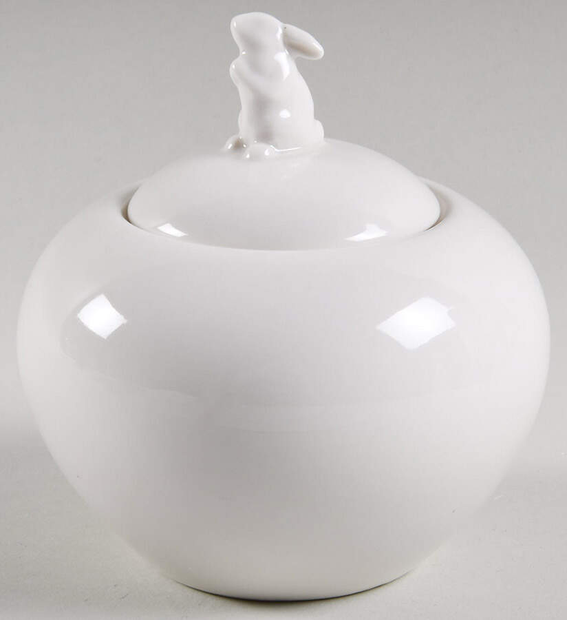 Bunny (Figural) Sugar Bowl & Lid by Grace's Teaware-1