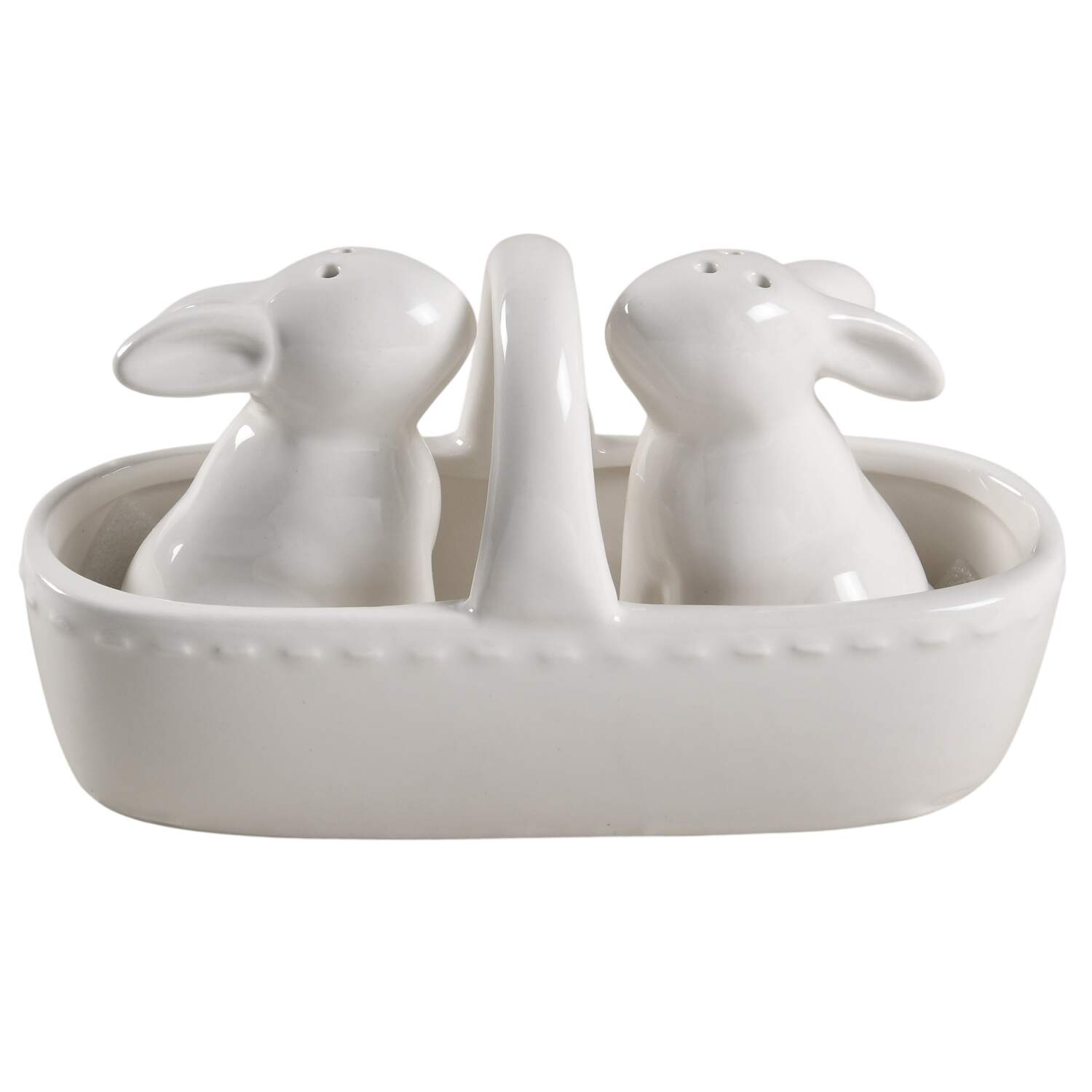 Bunny (Figural) Figural Salt & Pepper Set - 3 Piece by Grace's Teaware-1