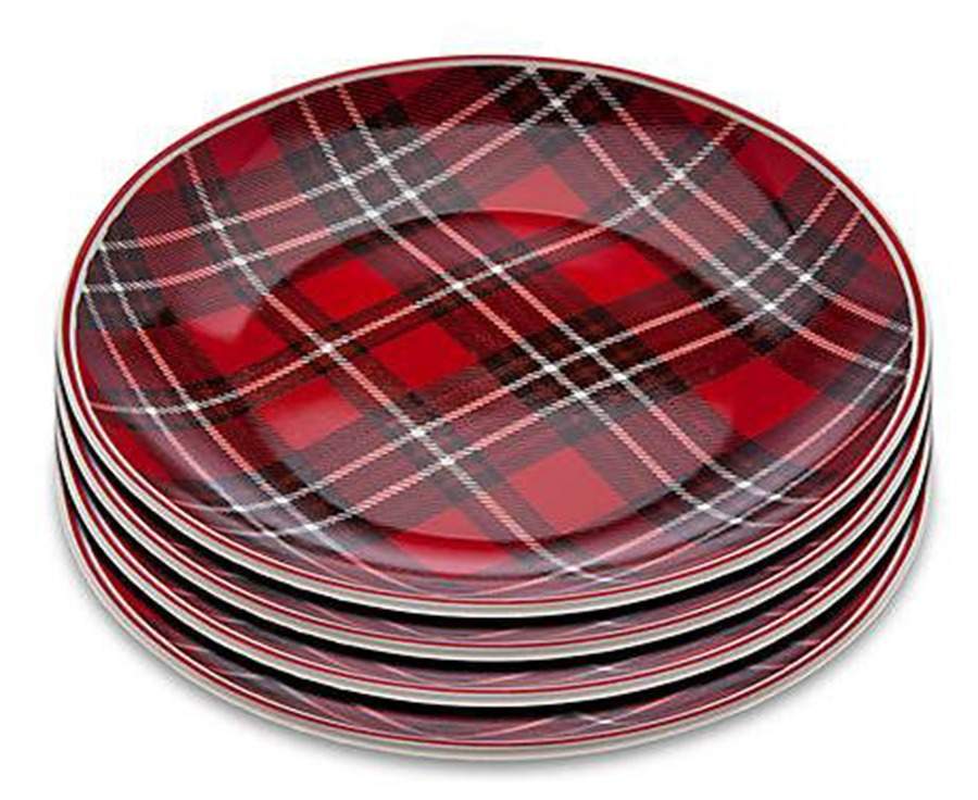 Tartan Plaid Appetizer Plate by Godinger-1