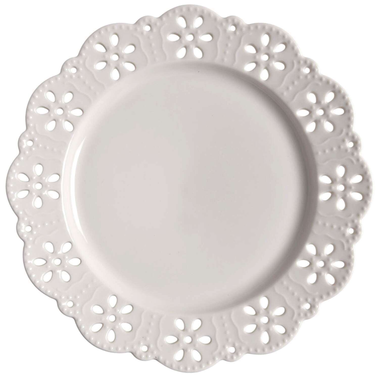 Victorian Lace Salad Plate by Grace's Teaware-1
