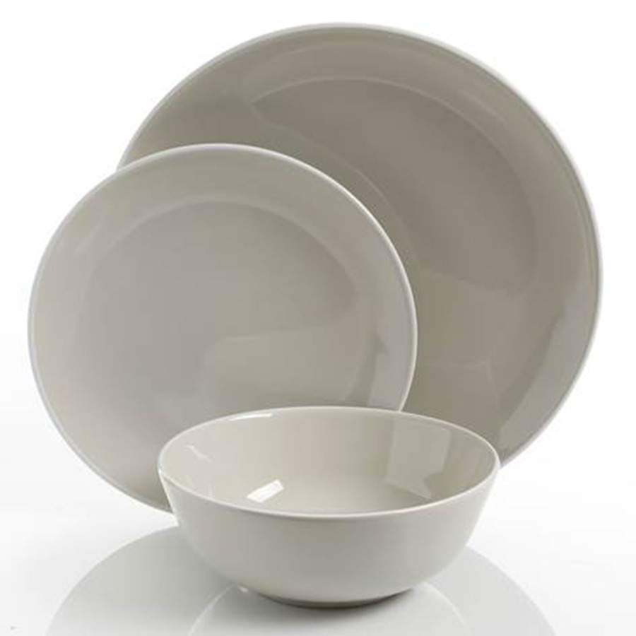 Pandora Cream Dinner Plate by Gibson Designs-1