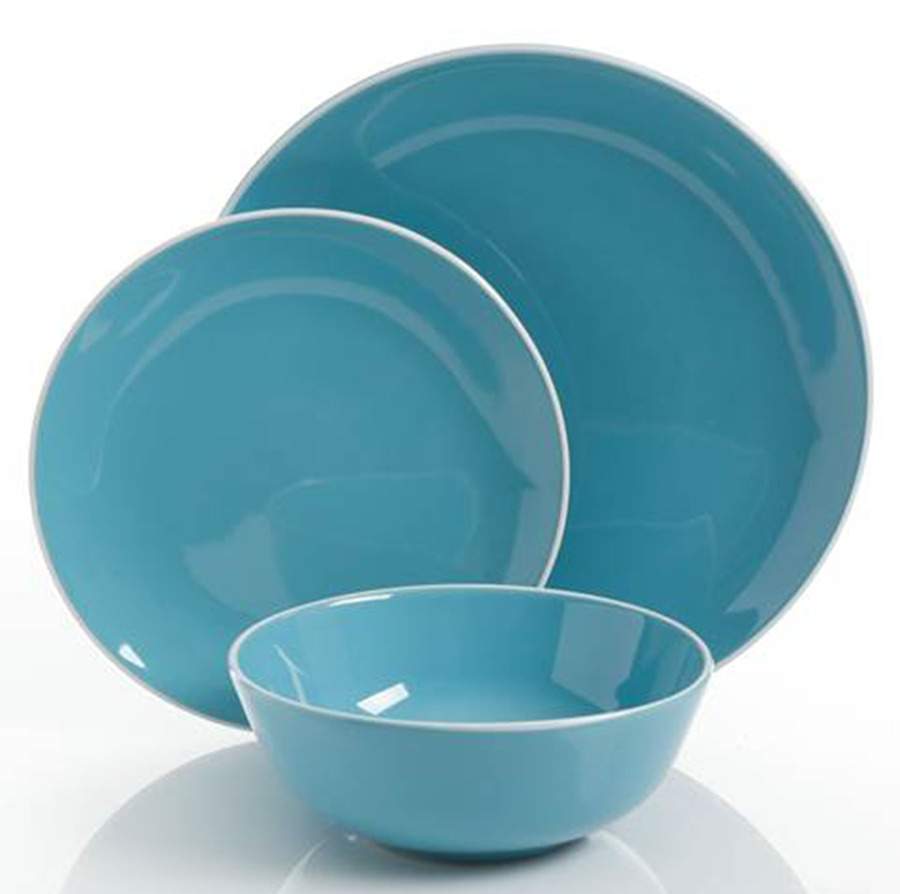 Pandora Blue Dinner Plate by Gibson Designs-1