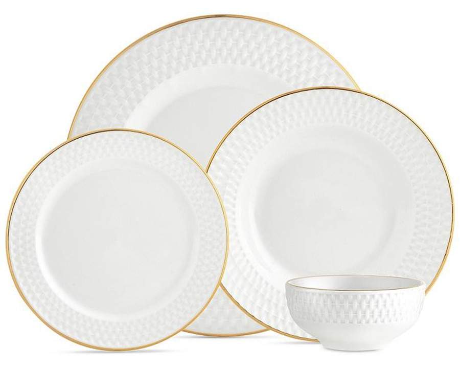 Avea Gold Dinner Plate by Godinger-1