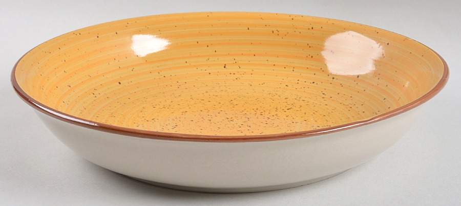 Color Speckle 10" Individual Pasta Bowl by Gibson Designs-1