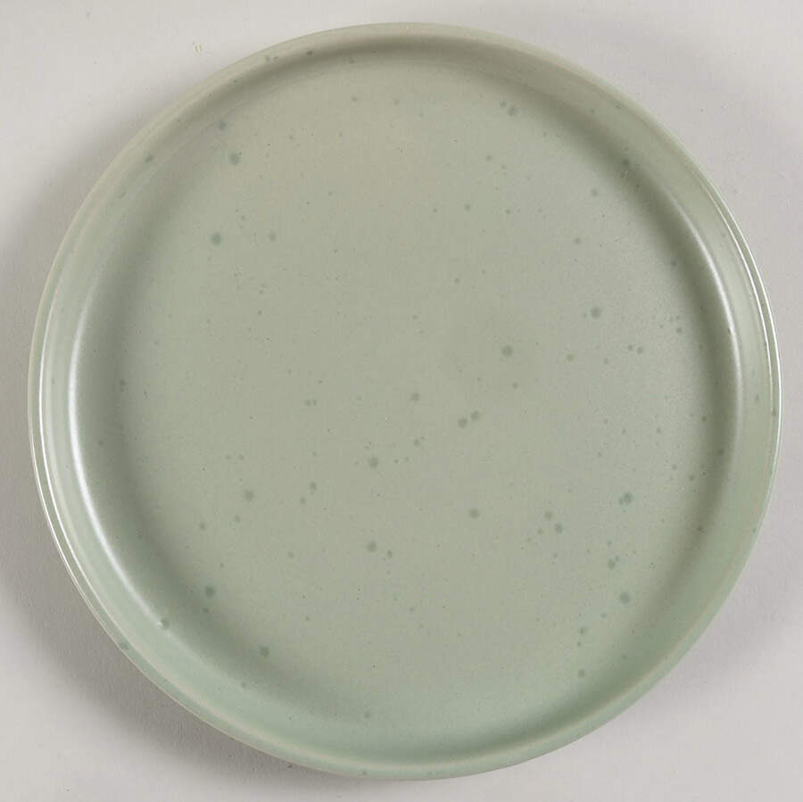Stone Lava Mint Green Salad/Dessert Plate by Gibson Designs-1