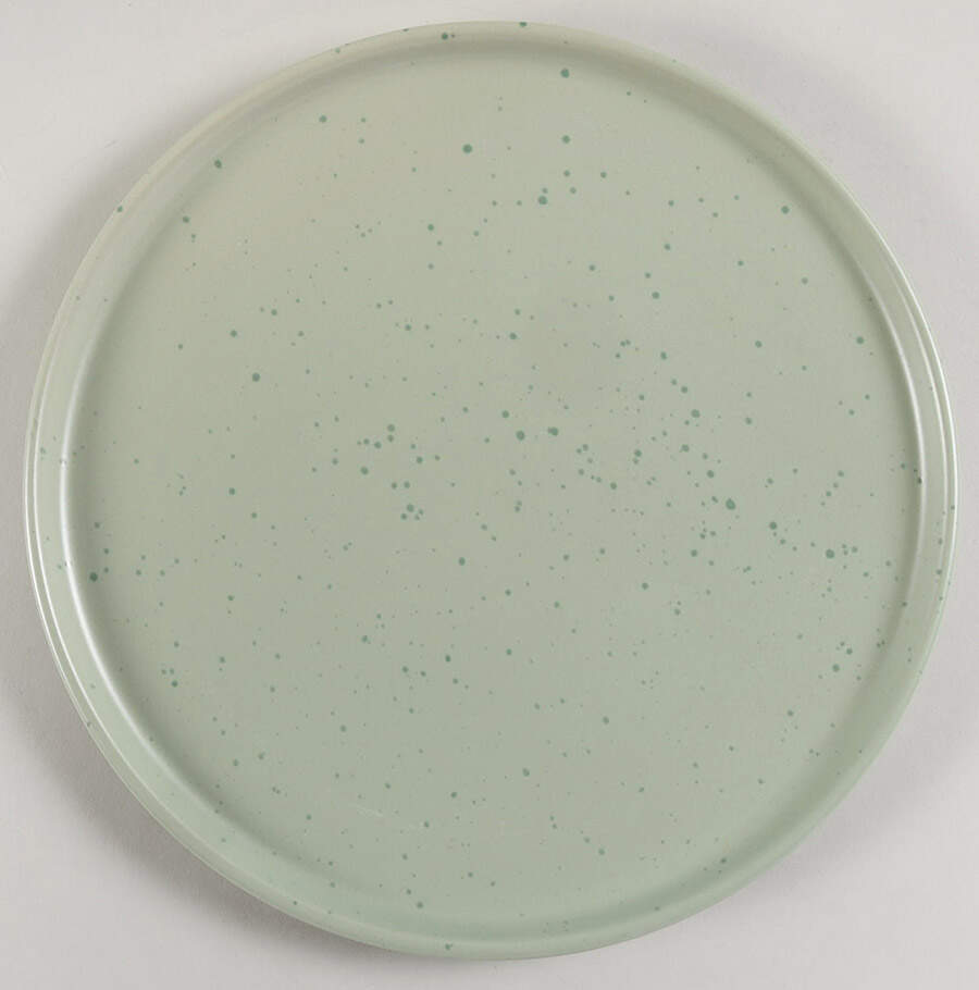 Stone Lava Mint Green Dinner Plate by Gibson Designs-1