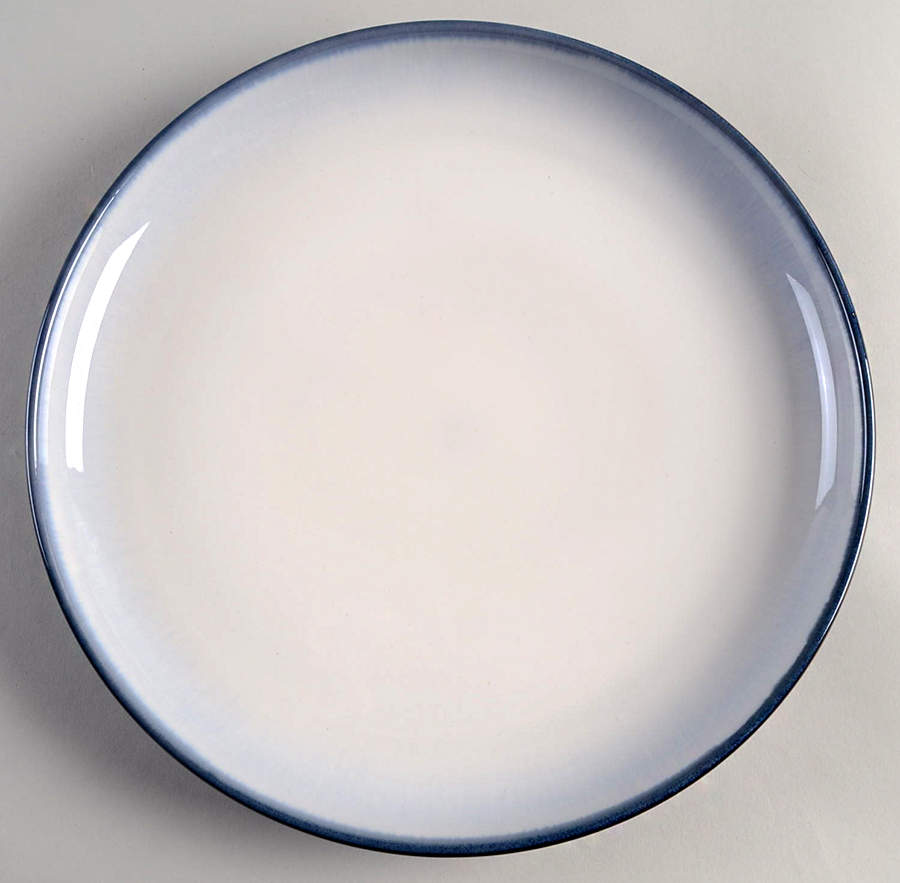 Serene Fountain Blue Dinner Plate by Gibson Designs-1