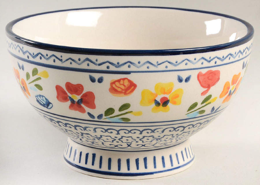 Luxembourg Footed Soup/Cereal Bowl by Gibson Designs-1