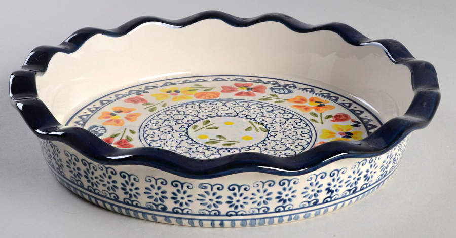 Luxembourg 10" Pie Baking Plate by Gibson Designs-1