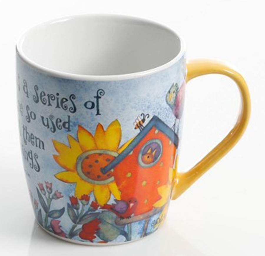 Birdhouse Floral Mug by Gibson Designs-1