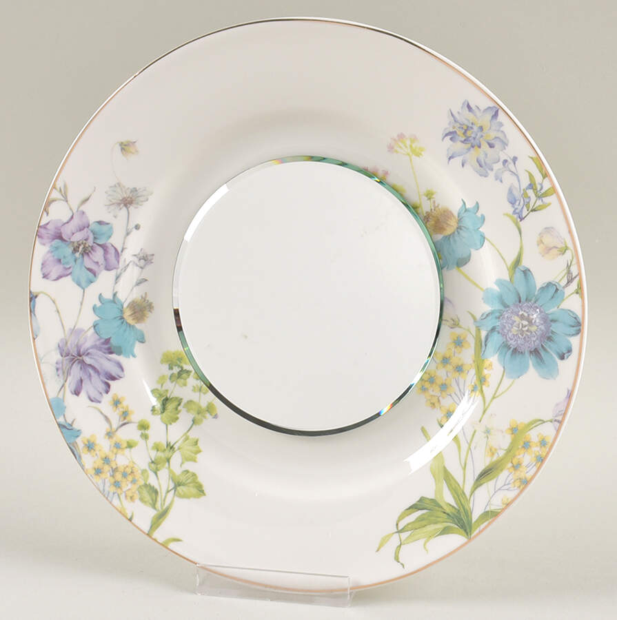 Blue Wild Floral Mirror-Small (SP) HC by Grace's Teaware-1