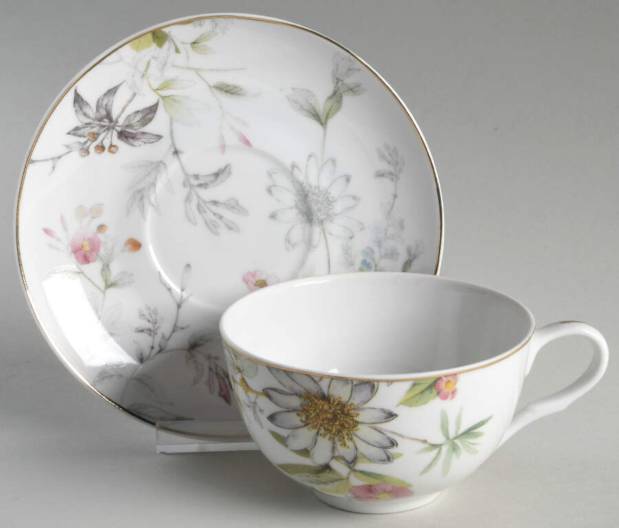 Dragonfly Flat Cup & Saucer Set by Grace's Teaware-1