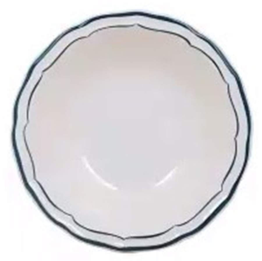 Filets Acapulco (Ocean Blue) Coupe Cereal Bowl by Faiencerie De Gien-1