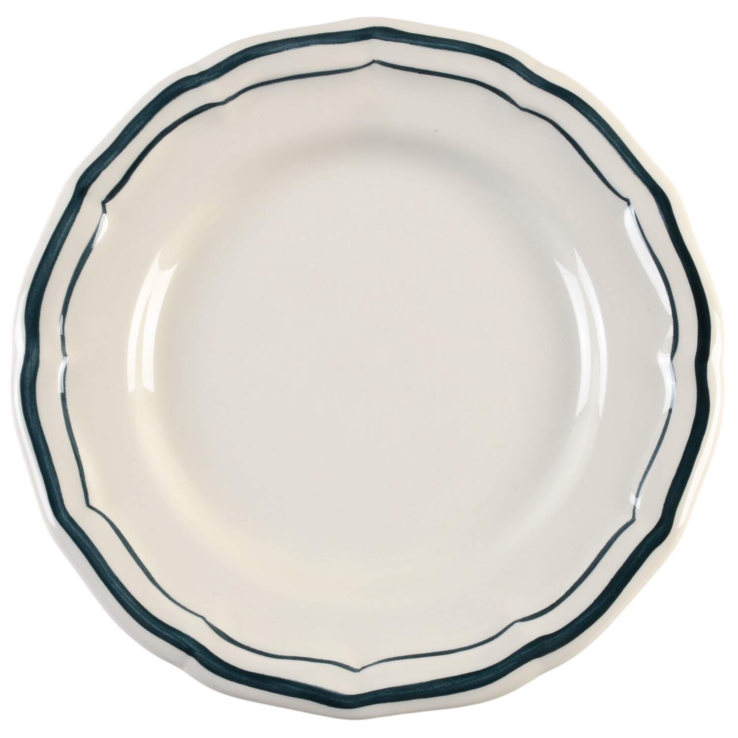 Filets Acapulco (Ocean Blue) Canape Plate by Faiencerie De Gien-1