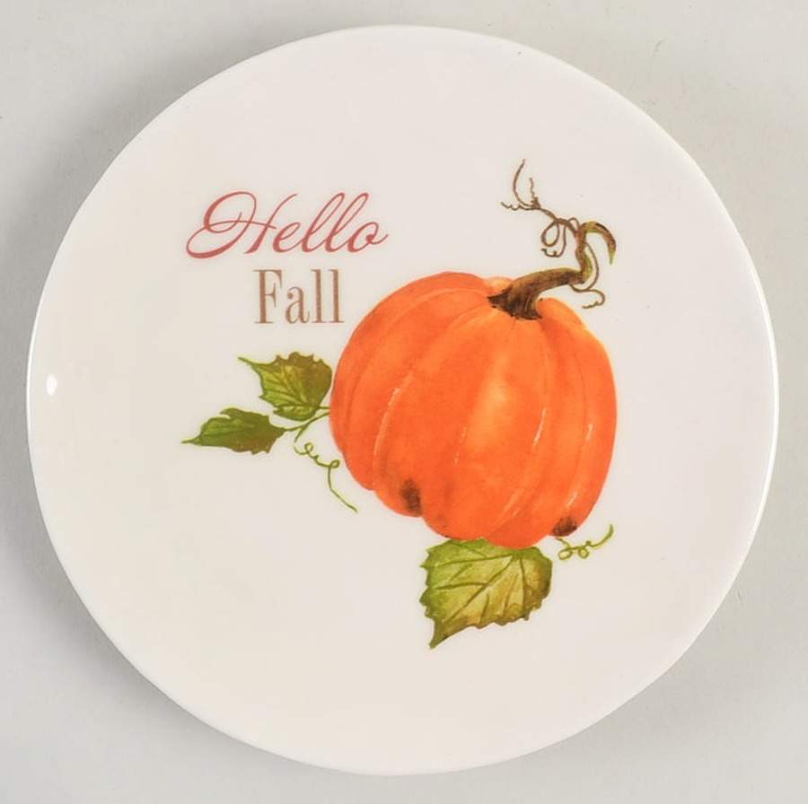 Hello Fall Appetizer Plate by Grace's Teaware-1