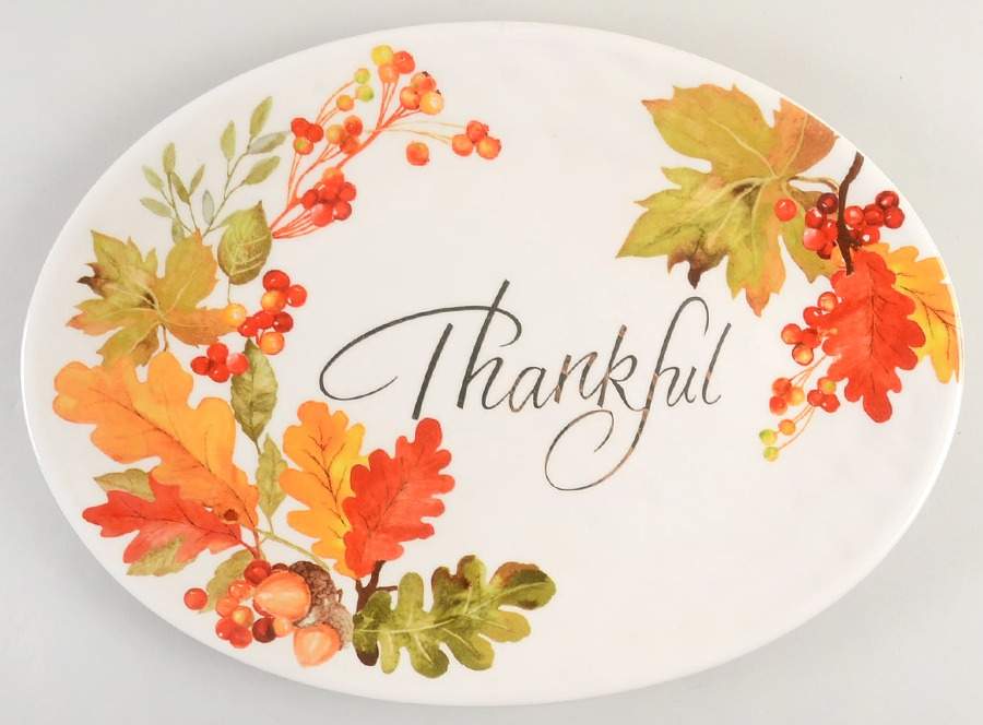Gather 15" Oval Serving Platter by Grace's Teaware-1