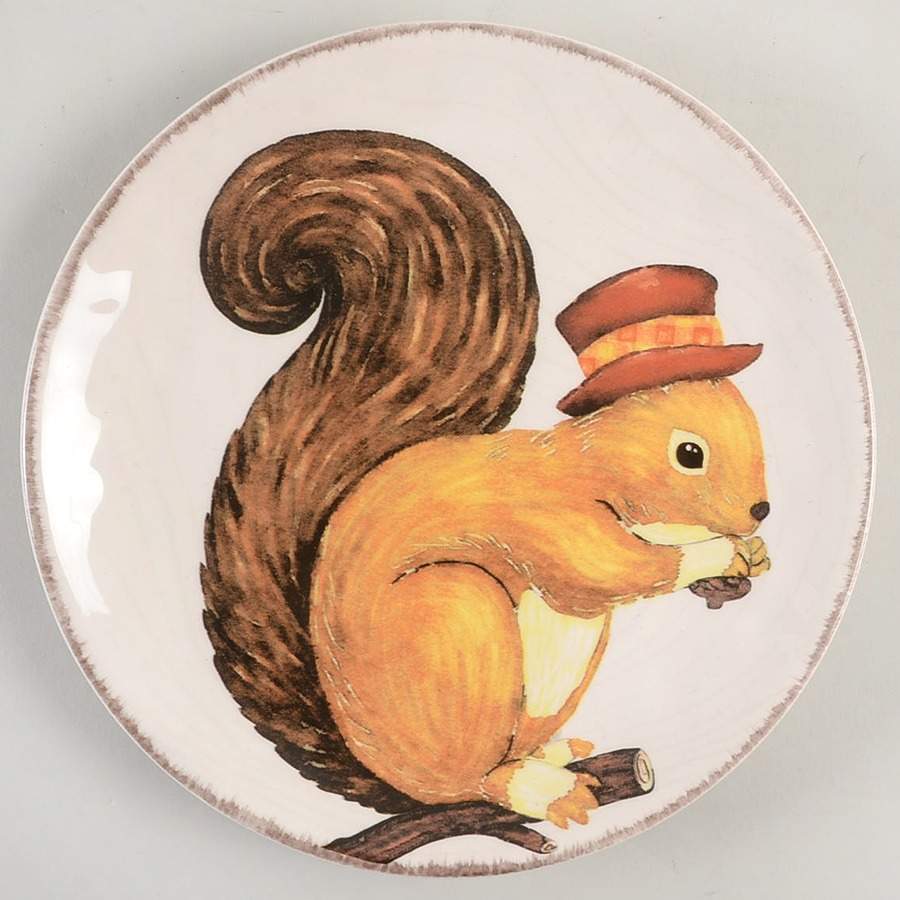 Royal Forest Animal Salad/Dessert Plate by Grace's Teaware-1