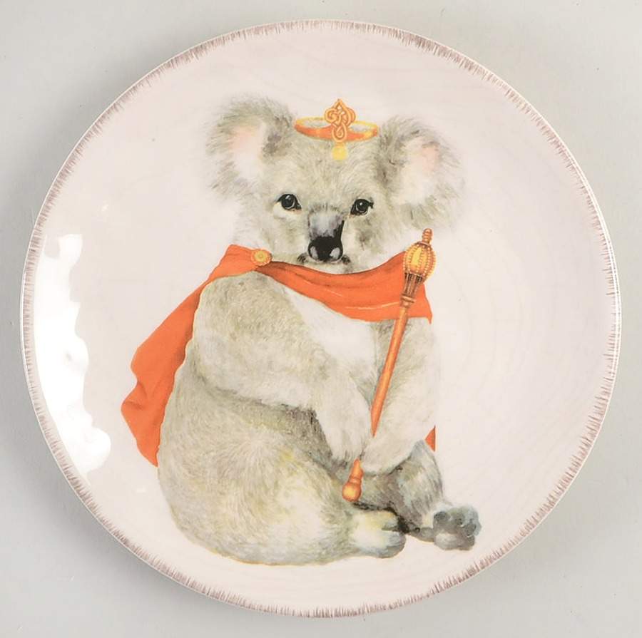 Royal Forest Animal Salad/Dessert Plate by Grace's Teaware-1
