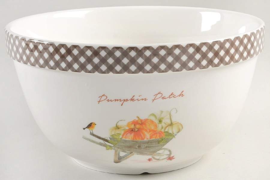 Pumpkin Patch 10" Round Serving Bowl by Grace's Teaware-1