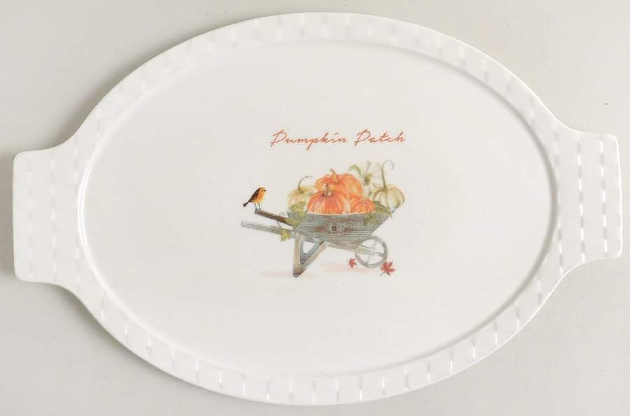 Pumpkin Patch Lid for Oval Baker by Grace's Teaware-1