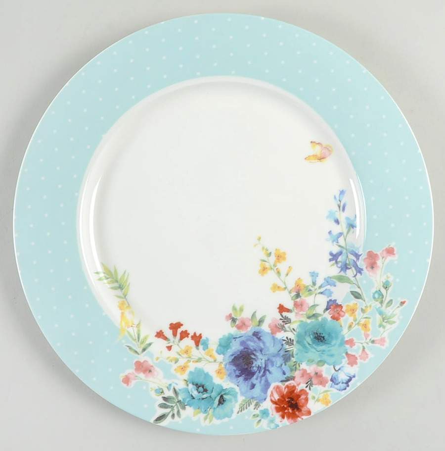 Blue Meadow Dinner Plate by Grace's Teaware-1