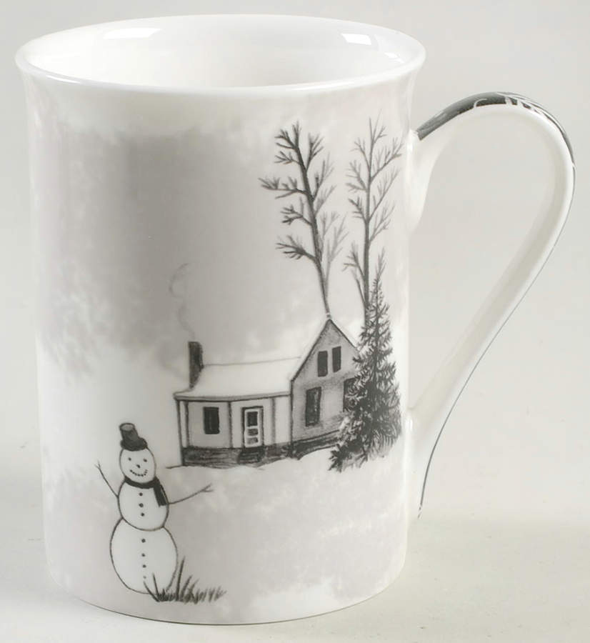 Black Wonderland Mug by Gracie Bone China-1