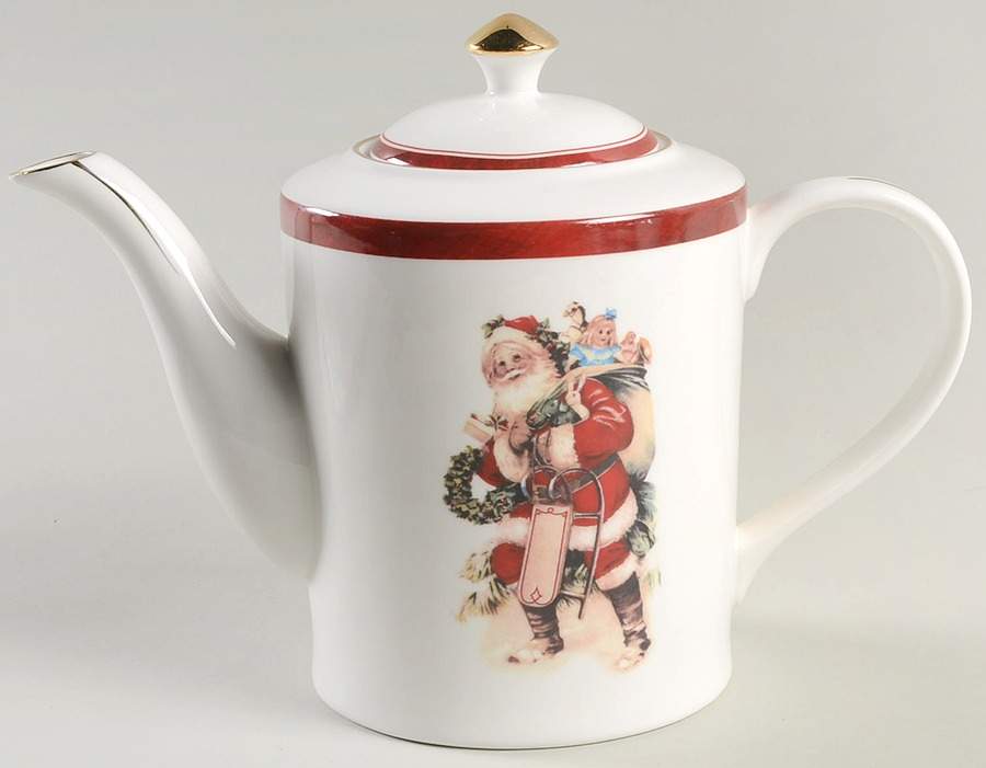 Santa Teapot & Lid by Grace's Teaware-1