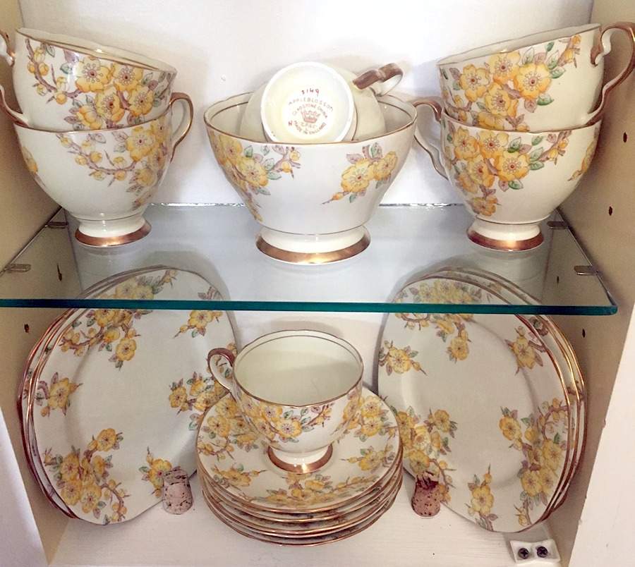 Apple Blossom Square Salad Plate by Gladstone-1