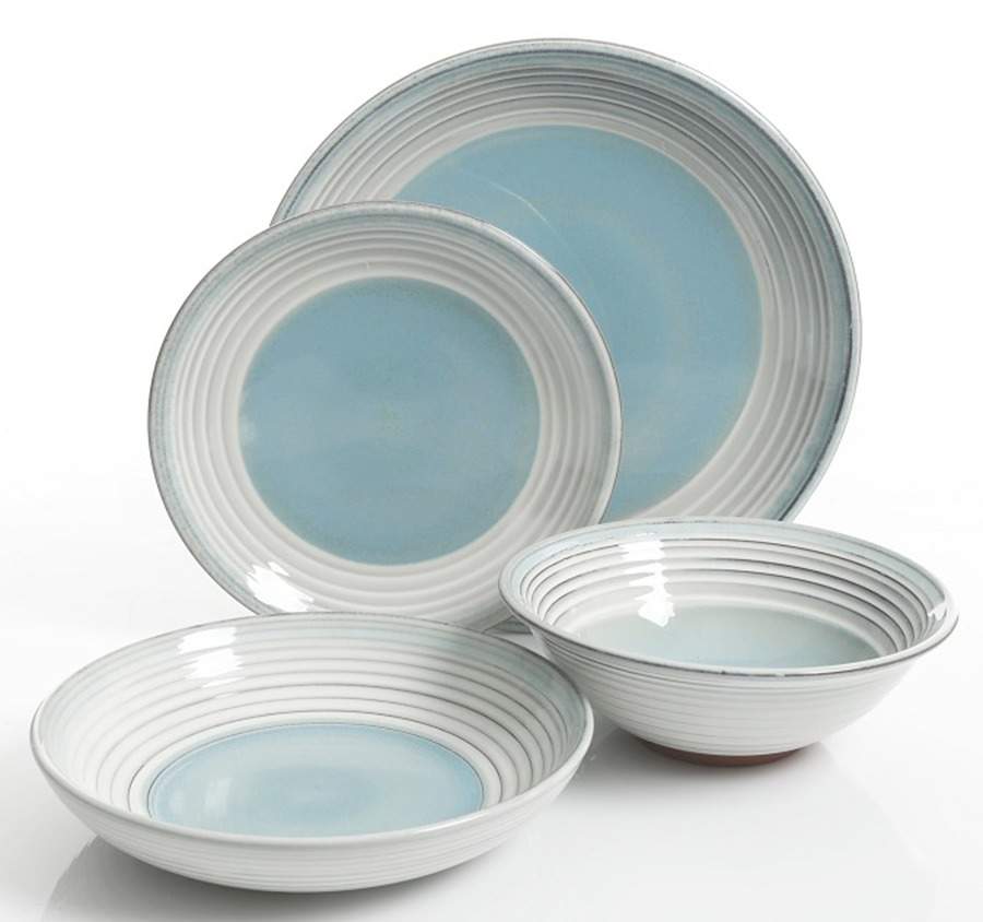 Sunbreeze Blue Dinner Plate by Gibson Designs-1