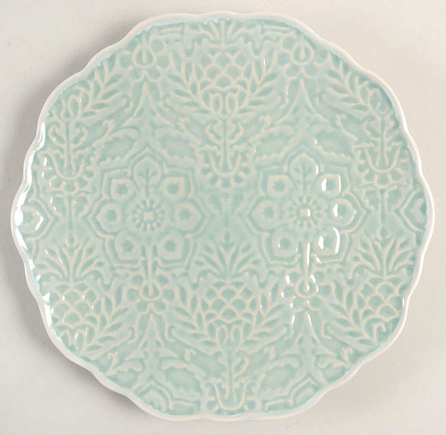 Portina Mint Green Salad/Dessert Plate by Gibson Designs-1