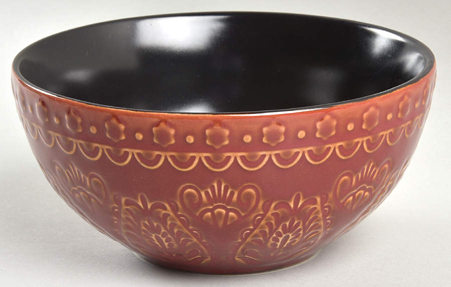 Milanto Red Soup/Cereal Bowl by Gibson Designs-1