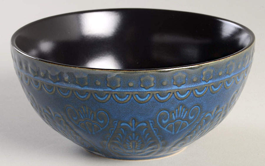 Milanto Blue Soup/Cereal Bowl by Gibson Designs-1